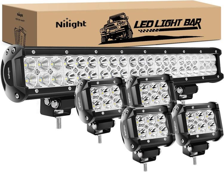 No. 8 - Nilight - ZH003 20Inch 126W Spot Flood Combo Led Light Bar - 1