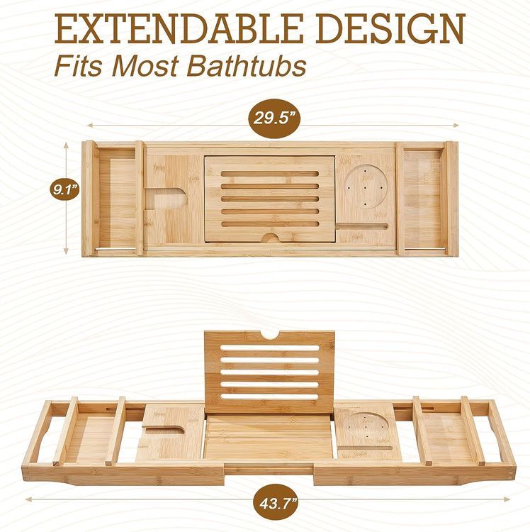 No. 9 - Bamboo Bath Tray - 3