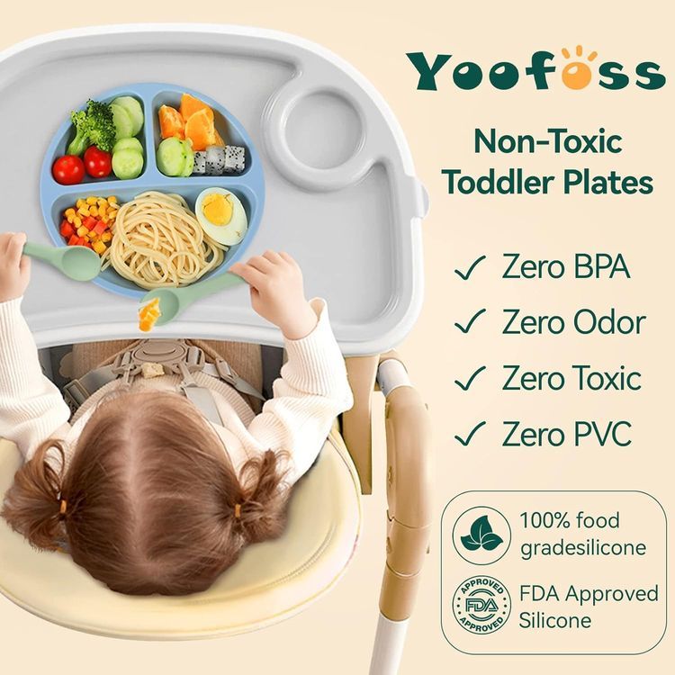 No. 5 - Yoofoss Toddler Plates - 5