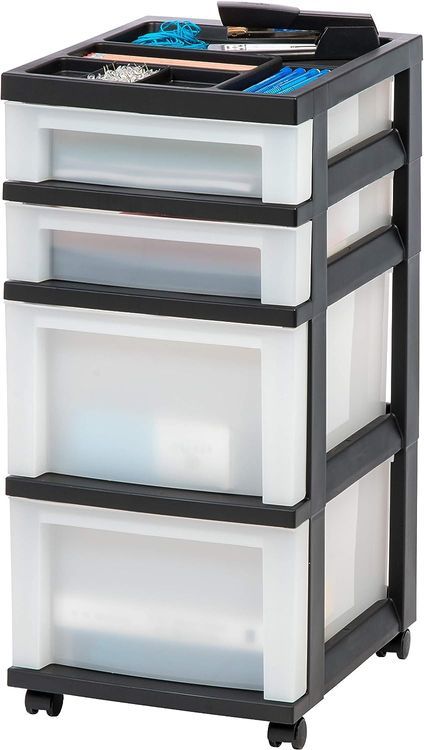 No. 1 - IRIS 4-Drawer Storage Cart - 1