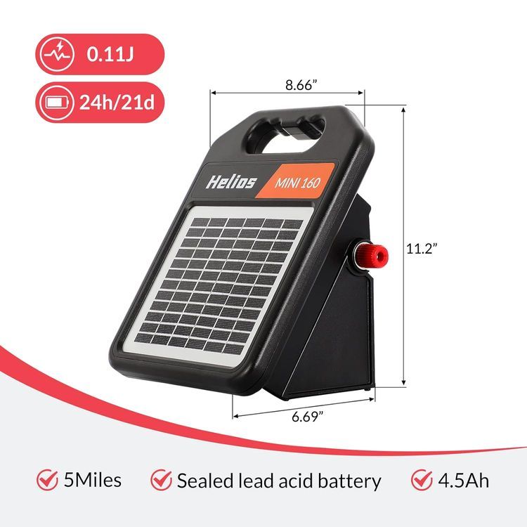 No. 1 - Andmon 10 Miles Solar Electric Fence Charger - 3