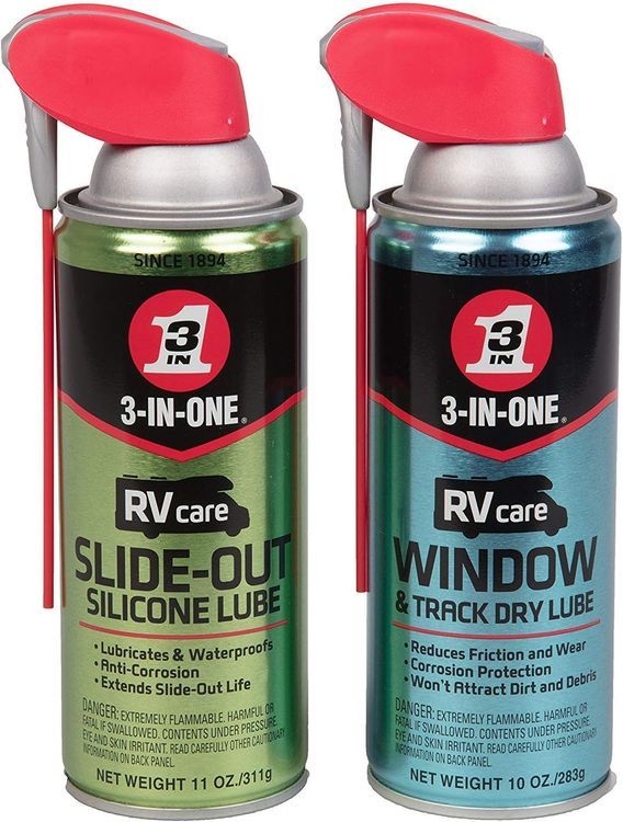 No. 5 - 3-IN-ONE RVcare Slide-Out Silicone Lube and Window & Track Dry Lube - 1