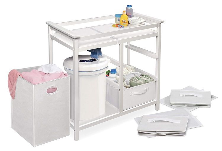 No. 4 - Badger Basket Modern Baby Changing Table - 5