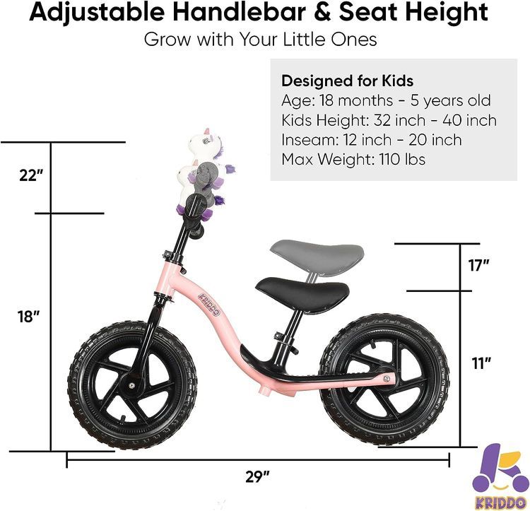 No. 6 - KRIDDO Toddler Balance Bike - 5