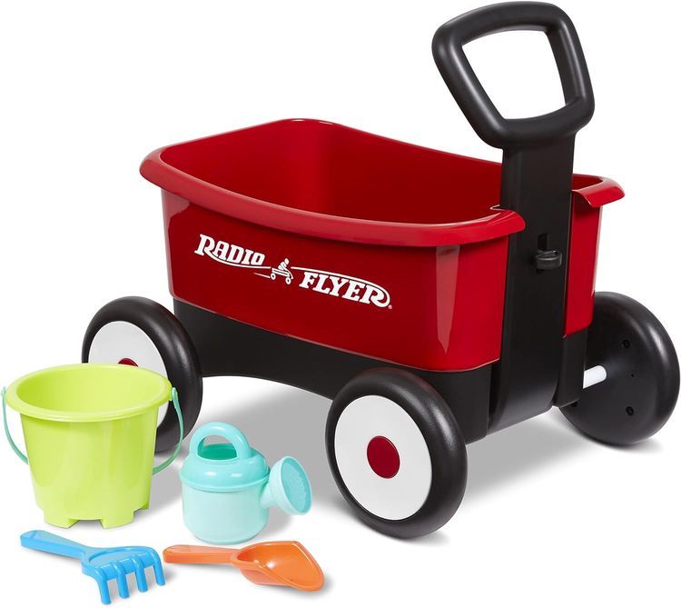 No. 3 - Radio Flyer My 1st Wagon with Beach and Garden Tools - 1