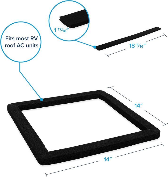 No. 1 - Camco RV Roof AC Gasket Kit - 3