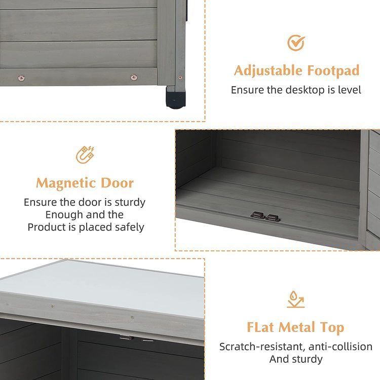 No. 7 - Outdoor Storage Cabinet & Potting Bench Table - 4