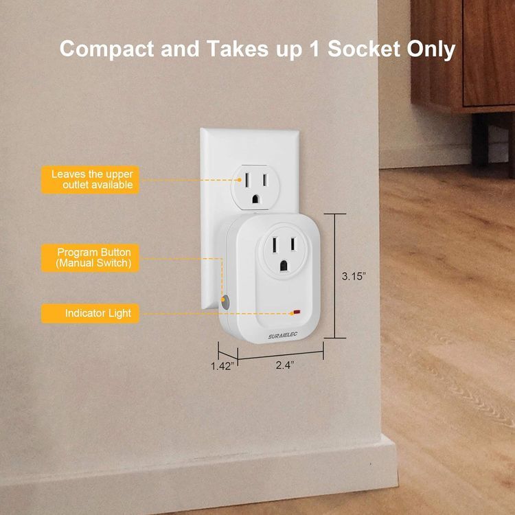 No. 9 - Suraielec Wireless Light Switch and Outlet Receiver Kit - 5