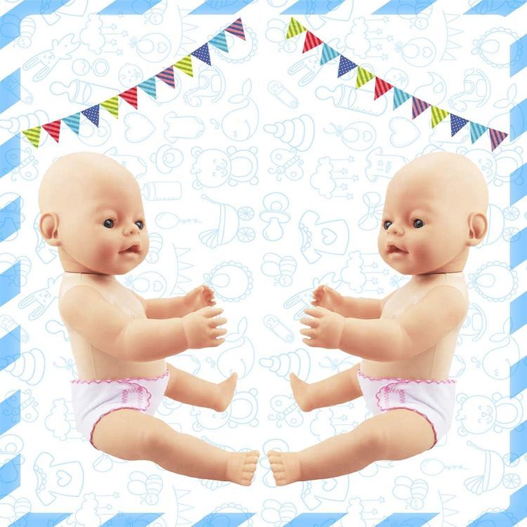 No. 2 - DC-BEAUTIFUL 4 Pack Baby Diapers Doll Underwear - 3