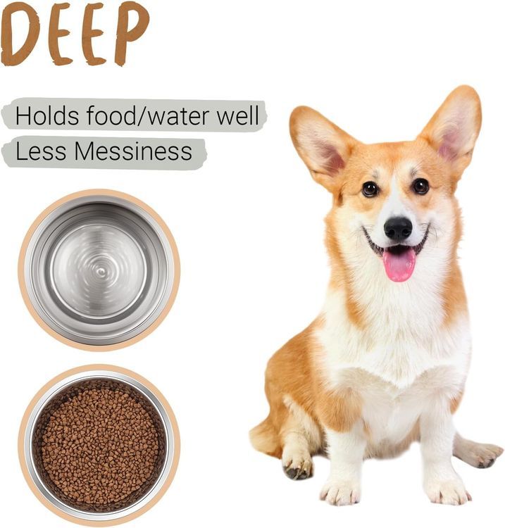 No. 6 - Anti-Slip Stainless Steel Dog Bowls - 4