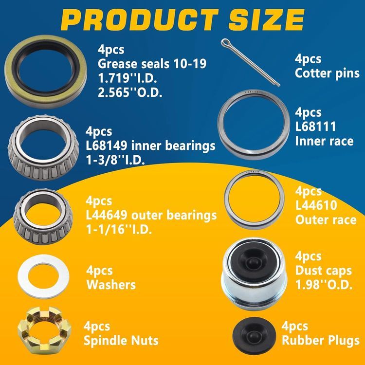 No. 7 - GREPSPUD Trailer Hub Bearings Kit - 2