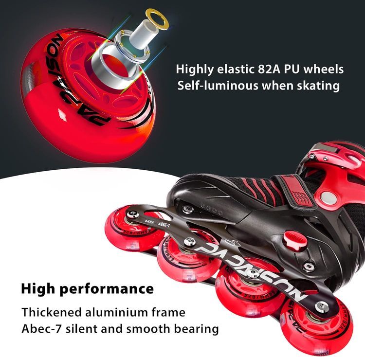 No. 10 - PAPAISON Adjustable Inline Skates - 4