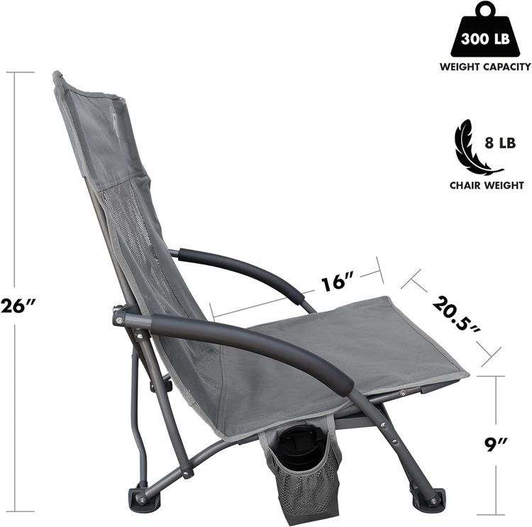 No. 2 - E-Z UP Low Sling Outdoor Folding Chair - 2