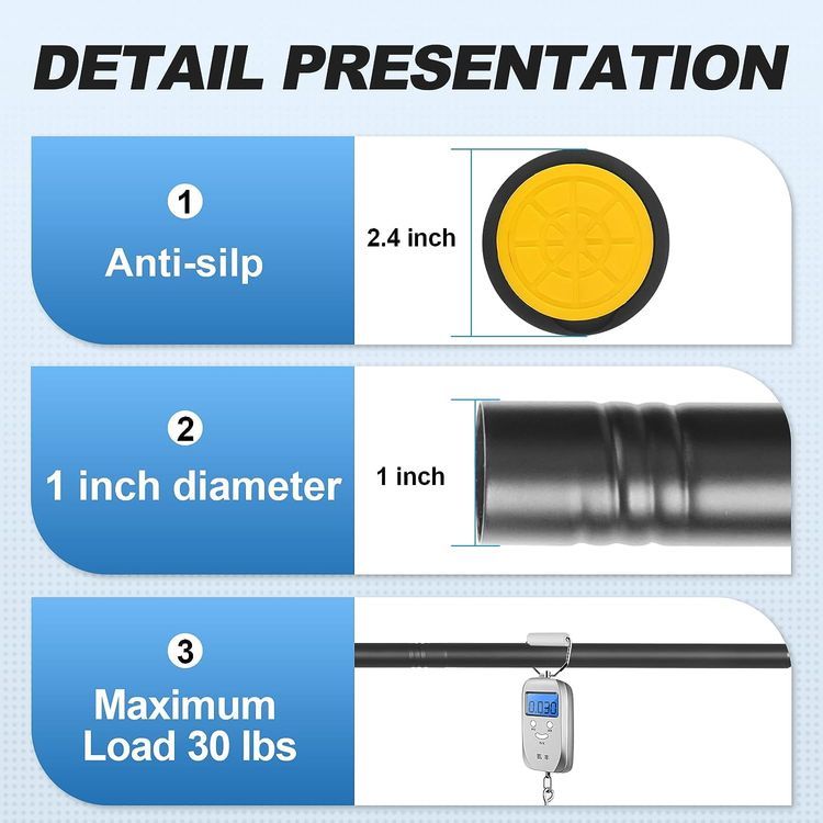 No. 7 - CorkLatta Shower Curtain Rod - 3