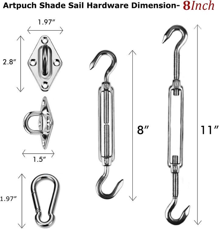 No. 8 - Artpuch Shade Sail Hardware - 2