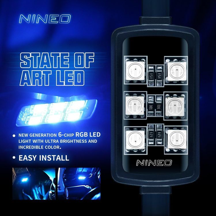 No. 4 - NINEO Motorcycle RGB LED Light Kit - 2