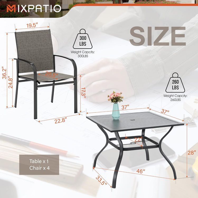 No. 9 - MIXPATIO Outdoor Patio Dining Set - 2