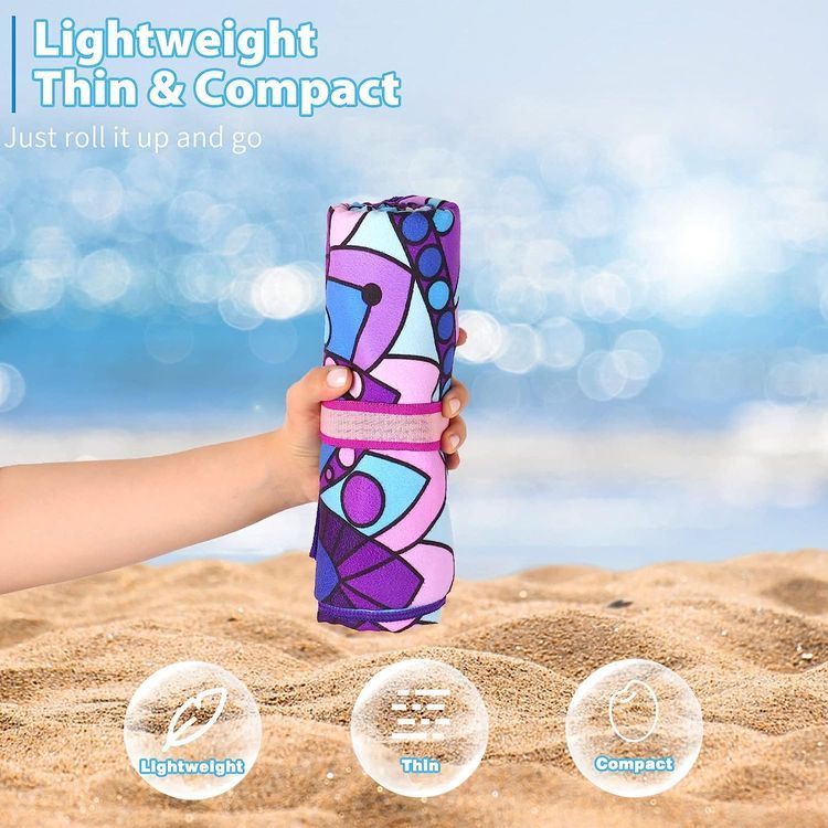 No. 5 - Microfiber Oversized Lightweight Beach Towel - 2