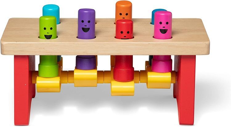 No. 4 - Melissa & Doug Deluxe Pounding Bench Wooden Toy - 1