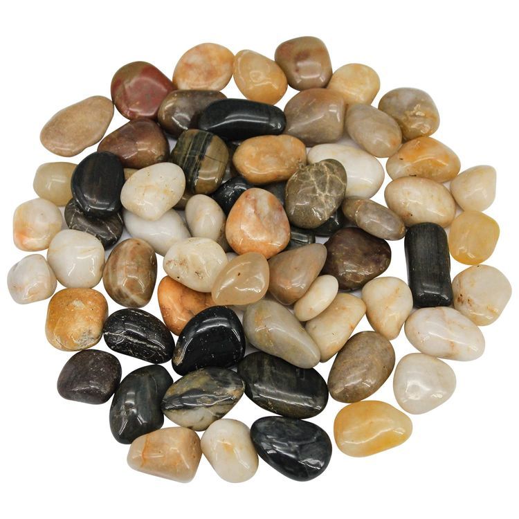 No. 1 - Virekm River Rocks Decorative Ornamental Pebbles Garden Landscaping Stones Gravel Filler - 1