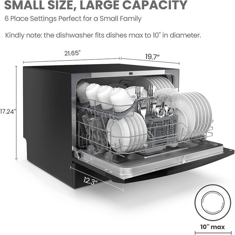 No. 2 - COMFEE’ Countertop Dishwasher - 2