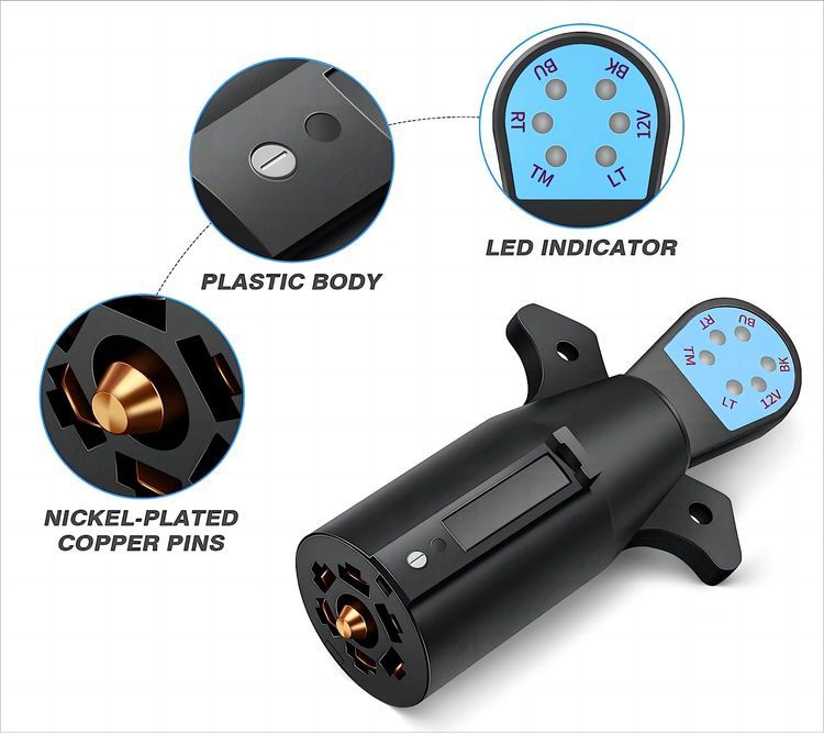 No. 3 - NEW SUN 7 Way Trailer Plug Tester - 3