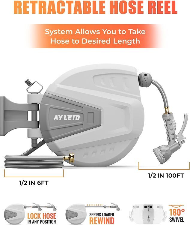 No. 2 - Ayleid Retractable Garden Hose Reel - 2