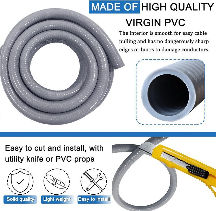 No. 4 - Ansgery 1inch 25ft Electrical Conduit Kit - 3