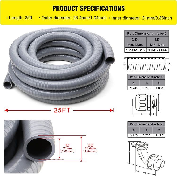 No. 2 - DWALE Flexible Liquid-Tight Conduit Kit - 2