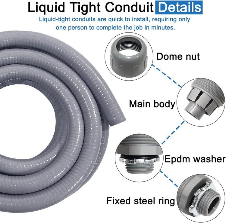 No. 4 - Ansgery 1inch 25ft Electrical Conduit Kit - 4