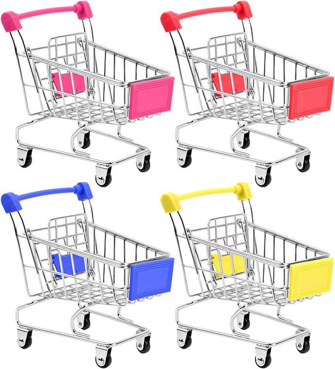 No. 10 - Mini Toy Shopping Cart Set - 1