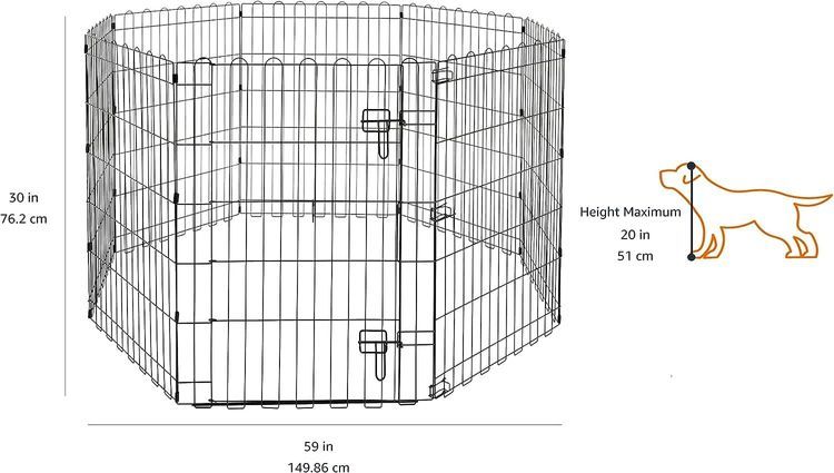 No. 4 - Octagonal Foldable Metal Exercise Pet Play Pen - 2