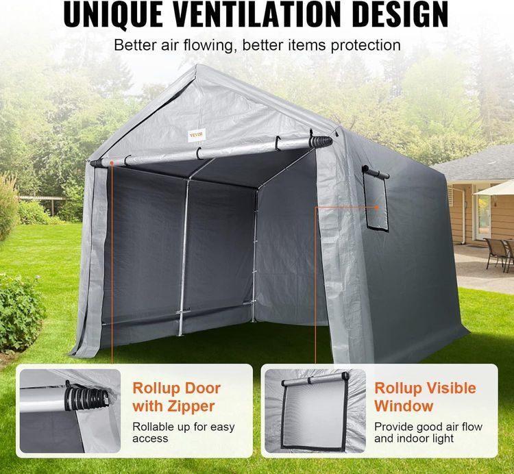 No. 2 - VEVOR Portable Shed Outdoor Storage Shelter - 2