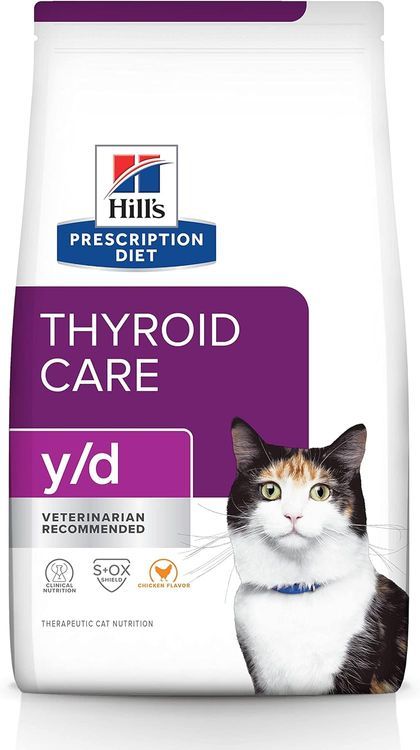 No. 2 - Hill's Prescription Diet y/d Thyroid Care Dry Cat Food - 1