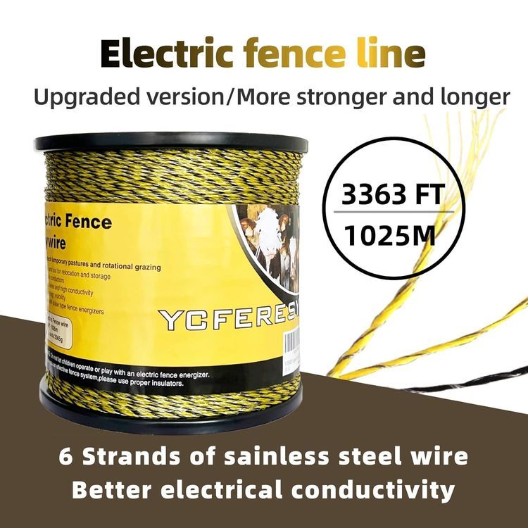 No. 4 - YCFERESY Upgraded Electric Fence Polywire - 2