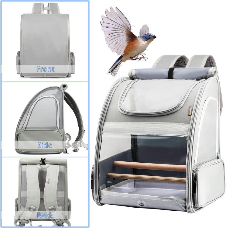 No. 8 - KIIDAS Portable Bird Travel Carrier - 3