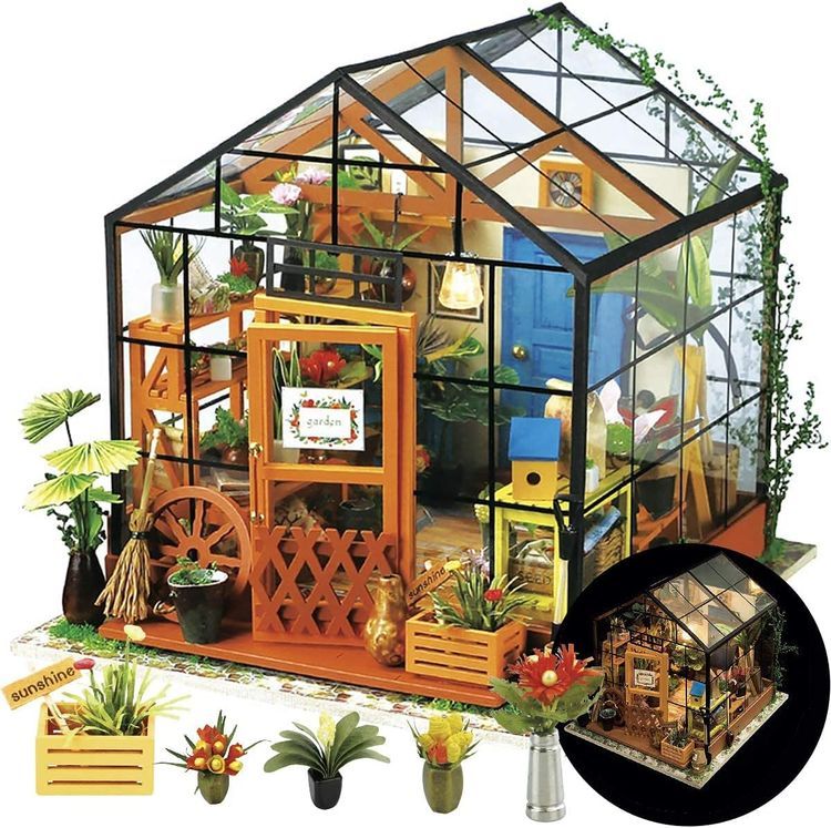 No. 5 - Rolife DIY Miniature House Kit Greenhouse - 1