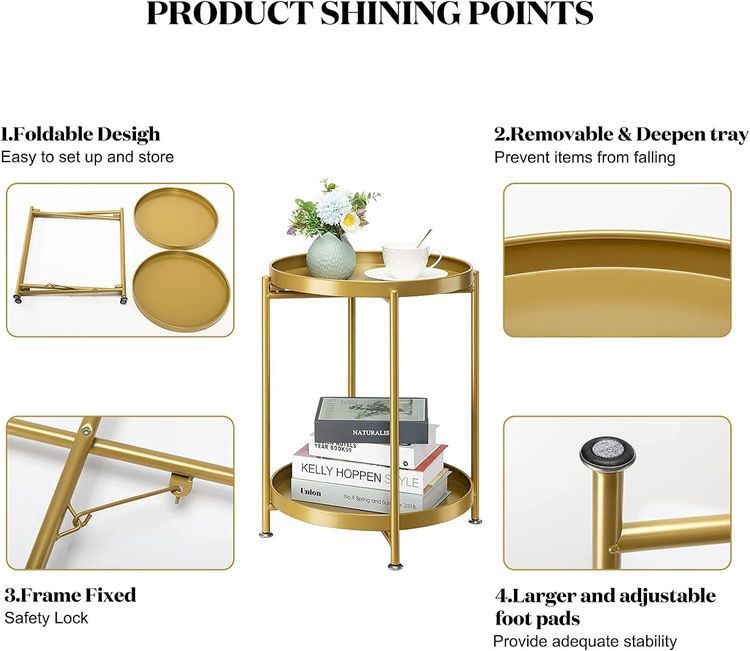 No. 2 - Danpinera 2-Tier End Table - 3