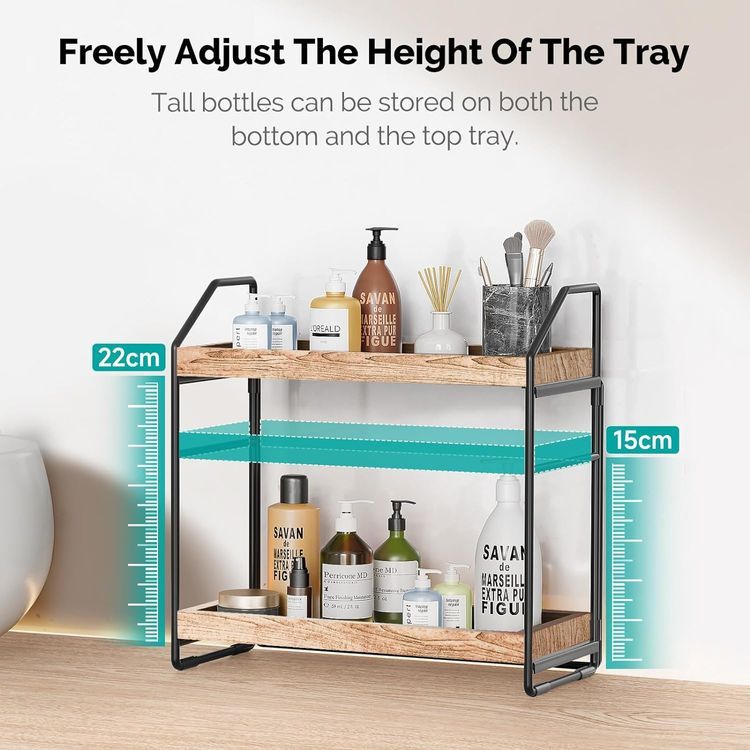 No. 9 - Adjustable 2-Tier Bathroom Countertop Organizer - 3