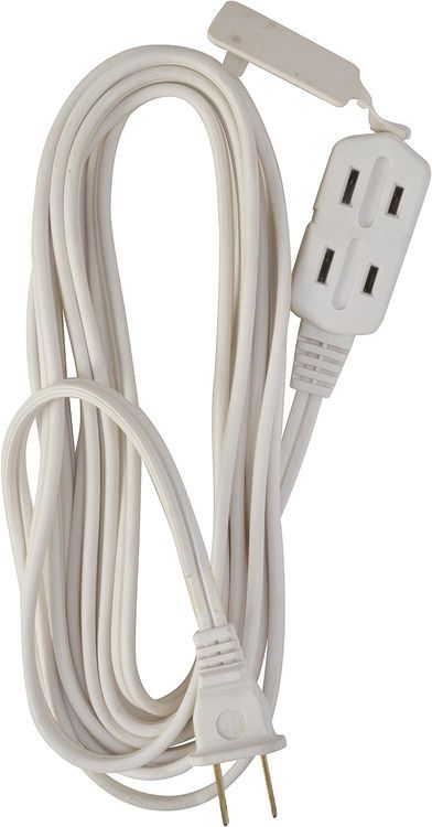 No. 9 - Woods 0600W 3-Outlet 16/2 Cube Extension Cord w/ Power Tap; 6-Feet (White) - 2