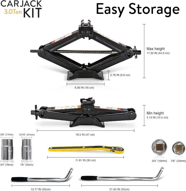 No. 4 - Car Jack Kit | Scissor Jack - 4