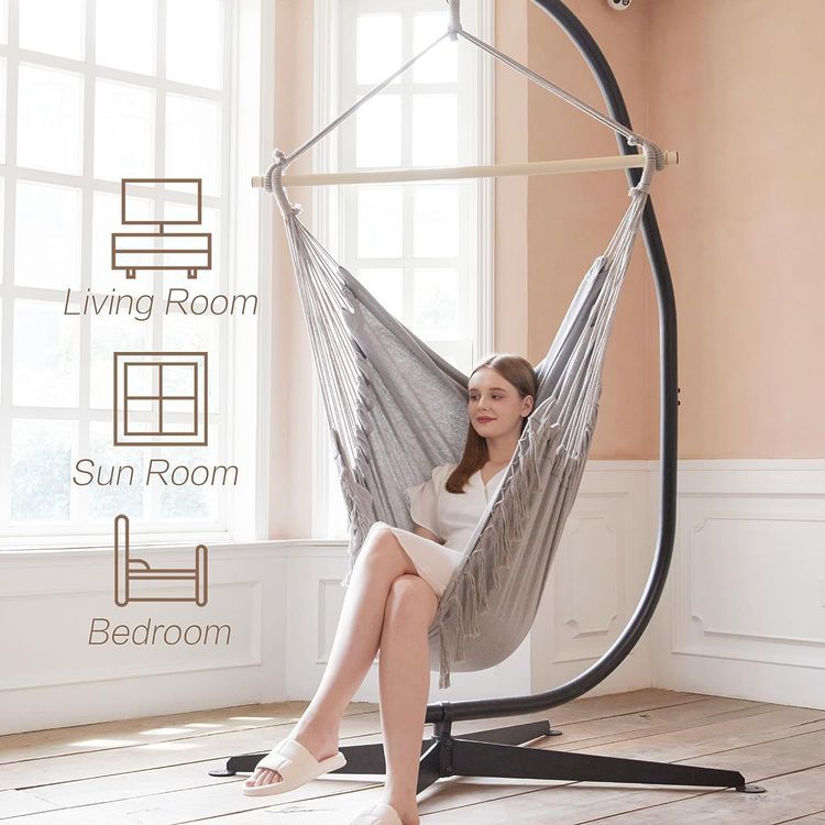 No. 9 - PNAEUT Hammock Chair Hanging Rope Swing - 2