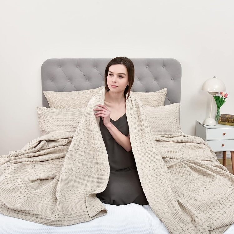 No. 8 - PHF 100% Cotton Waffle Weave Blanket - 2