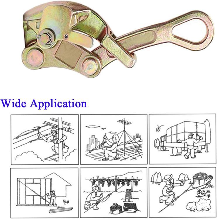 No. 2 - Guosu Cable Grip Wire Gripper Steel Cable Puller Tool - 5