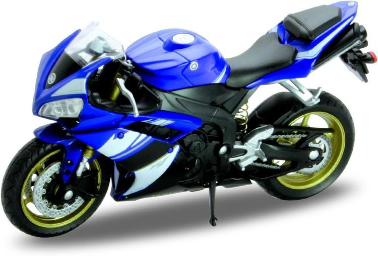 No. 3 - Welly Blue Yamaha 2008 YZF-R1 Diecast Motorcycle - 2