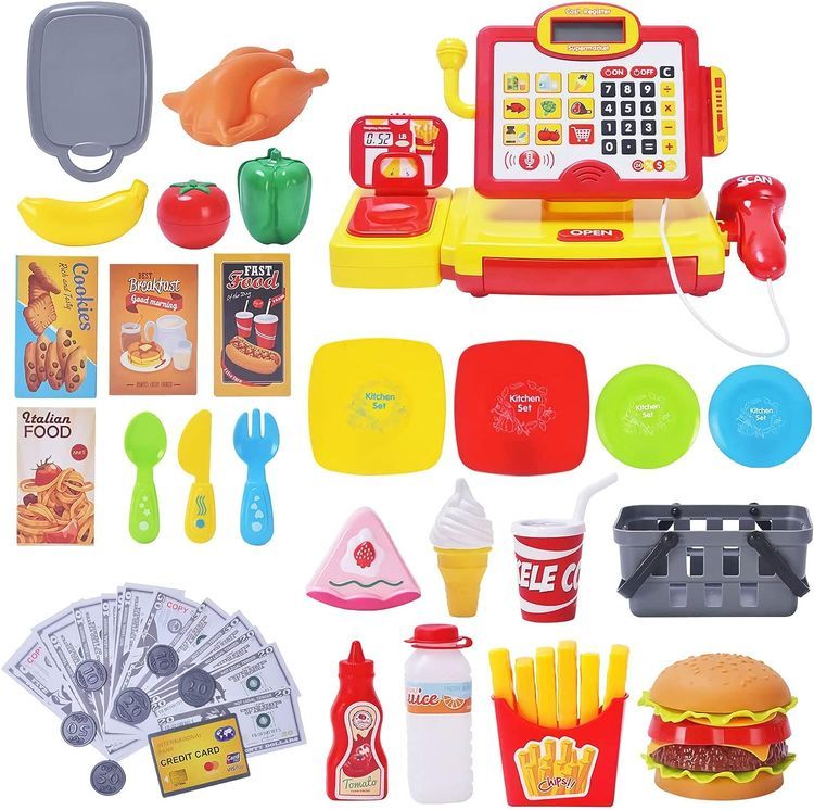 No. 7 - FS Toys Pretend Play Calculator Cash Register - 5