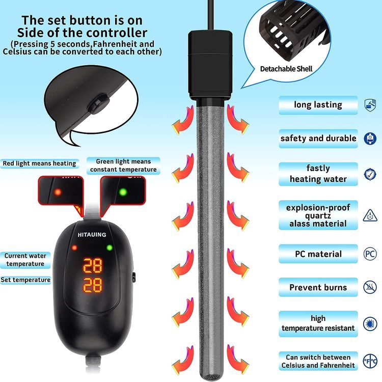 No. 5 - HiTauing Aquarium Heater - 4