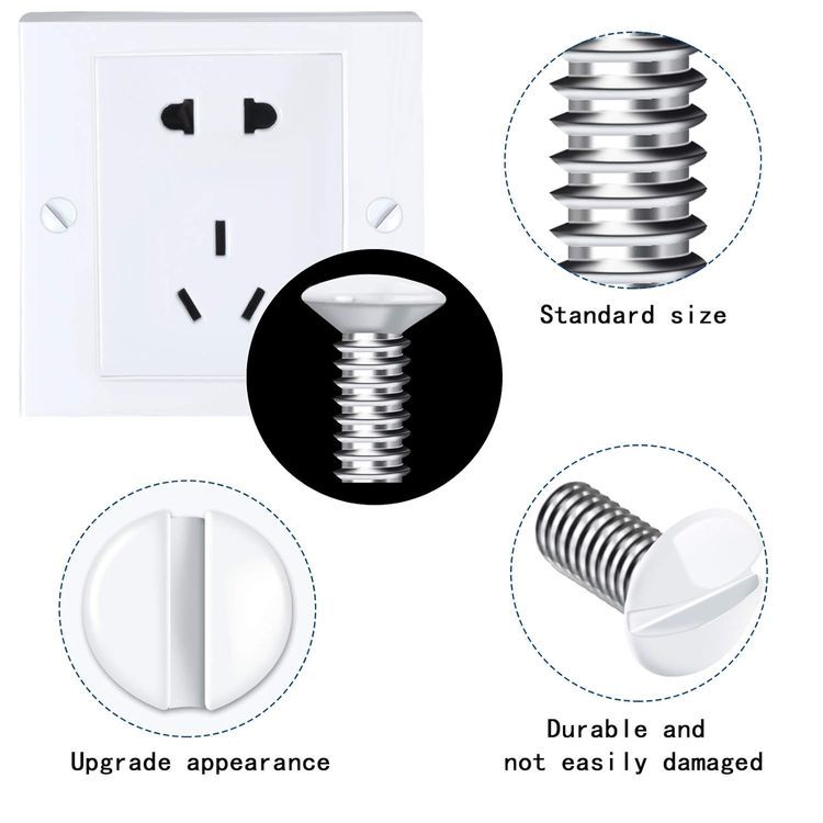 No. 8 - Hotop Wall Plate Screws - 3