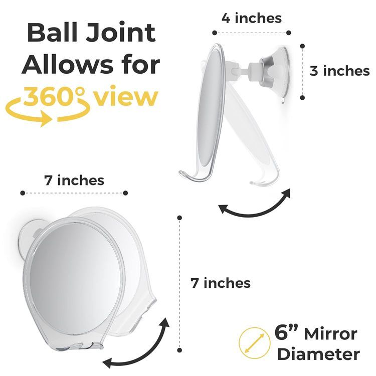 No. 3 - Shower Mirror Fogless for Shaving - 5