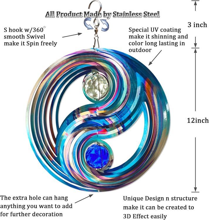 No. 4 - FONMY Mandala Wind Spinner - 5